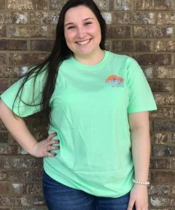 TEN Dollar Boutique Consider The Lilies- Mint Short Sleeves S-3X