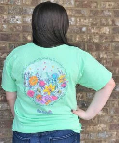TEN Dollar Boutique Consider The Lilies- Mint Short Sleeves S-3X