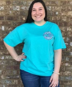 TEN Dollar Boutique Mandala - Lagoon Blue Short Sleeves S-3X