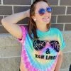 TEN Dollar Boutique Short Sleeves S-3X Tan Lines- Eternity Tie Dye