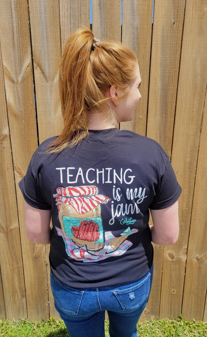 TEN Dollar Boutique Short Sleeves S-3X Teaching Is My Jam - Black 3 TEN Dollar Boutique Short Sleeves S-3X Teaching Is My Jam - Black