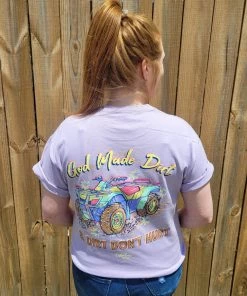 TEN Dollar Boutique God Made Dirt & Dirt Don't Hurt 4-Wheeler - Orchid Short Sleeves S-3X