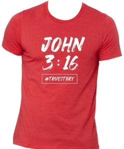 TEN Dollar Boutique John 3:16- Heather Red