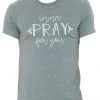 TEN Dollar Boutique Imma Pray For You- Heather Gray Short Sleeves S-3X
