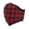 TEN Dollar Boutique Red Buffalo Plaid Face Mask- Adult Accessories 2 TEN Dollar Boutique Red Buffalo Plaid Face Mask- Adult Accessories