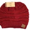 TEN Dollar Boutique Red Metallic Classic Beanie Accessories
