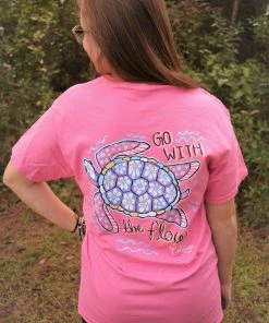 TEN Dollar Boutique Short Sleeves S-3X Go With The Flow- Azalea