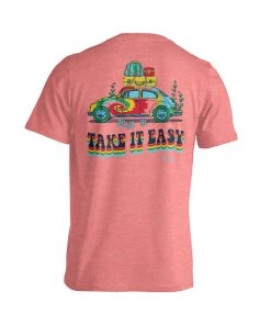 TEN Dollar Boutique Take It Easy Beetle - Coral Short Sleeves S-3X