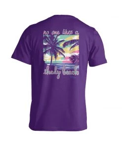 TEN Dollar Boutique Short Sleeves S-3X Shady Beach- Purple