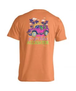 TEN Dollar Boutique Later Alligator- Tangerine Short Sleeves S-3X