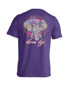 TEN Dollar Boutique Dream Big Elephant- Purple