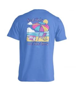 TEN Dollar Boutique Short Sleeves S-3X Good Times- Iris Blue