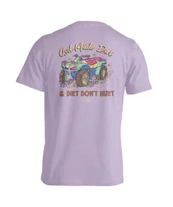 TEN Dollar Boutique God Made Dirt & Dirt Don't Hurt 4-Wheeler - Orchid Short Sleeves S-3X