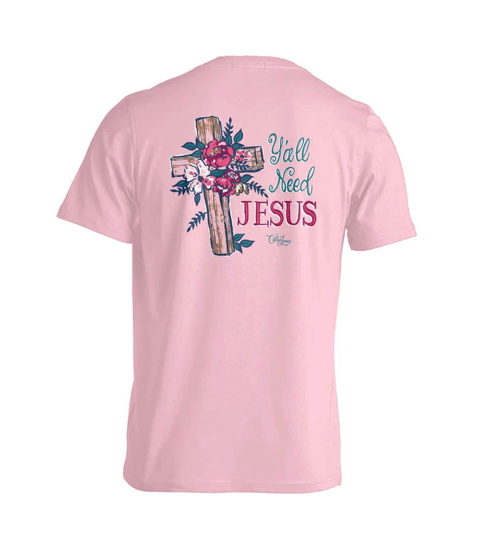 TEN Dollar Boutique Y'all Need Jesus Cross - Light Pink 4 TEN Dollar Boutique Y'all Need Jesus Cross - Light Pink