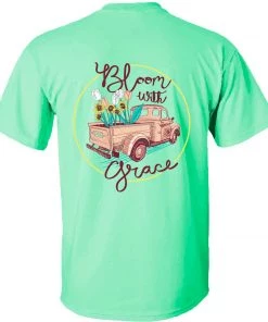 TEN Dollar Boutique Short Sleeves S-3X Bloom With Grace - Mint Green