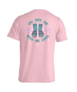 TEN Dollar Boutique Socks & Stocks- Light Pink Short Sleeves S-3X