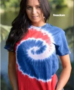 TEN Dollar Boutique Tie Dye Short Sleeve - Freedom