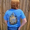 TEN Dollar Boutique Short Sleeves S-3X Shine On Campfire - Carolina Blue