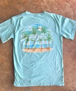 TEN Dollar Boutique Palm Trees- Chalky Mint