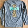 TEN Dollar Boutique Faith Cross- Long Sleeve- Gray 1 TEN Dollar Boutique Faith Cross- Long Sleeve- Gray