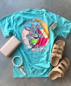 TEN Dollar Boutique Short Sleeves S-3X Koala Bear - Chalky Mint
