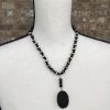 TEN Dollar Boutique Striped Tibetan & Black Druzy Necklace