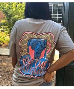 TEN Dollar Boutique $5 SALE!! Cup Overflows- Gray SIZE SMALL