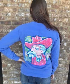 TEN Dollar Boutique Rebel Long Sleeve- Blue Smalls Only