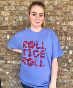 TEN Dollar Boutique Roll Tide Roll- Periwinkle- SMALL