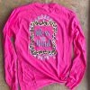 TEN Dollar Boutique Bless Your Heart Long Sleeve- Heliconia SIZE SMALL