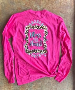 TEN Dollar Boutique Bless Your Heart Long Sleeve- Heliconia SIZE SMALL