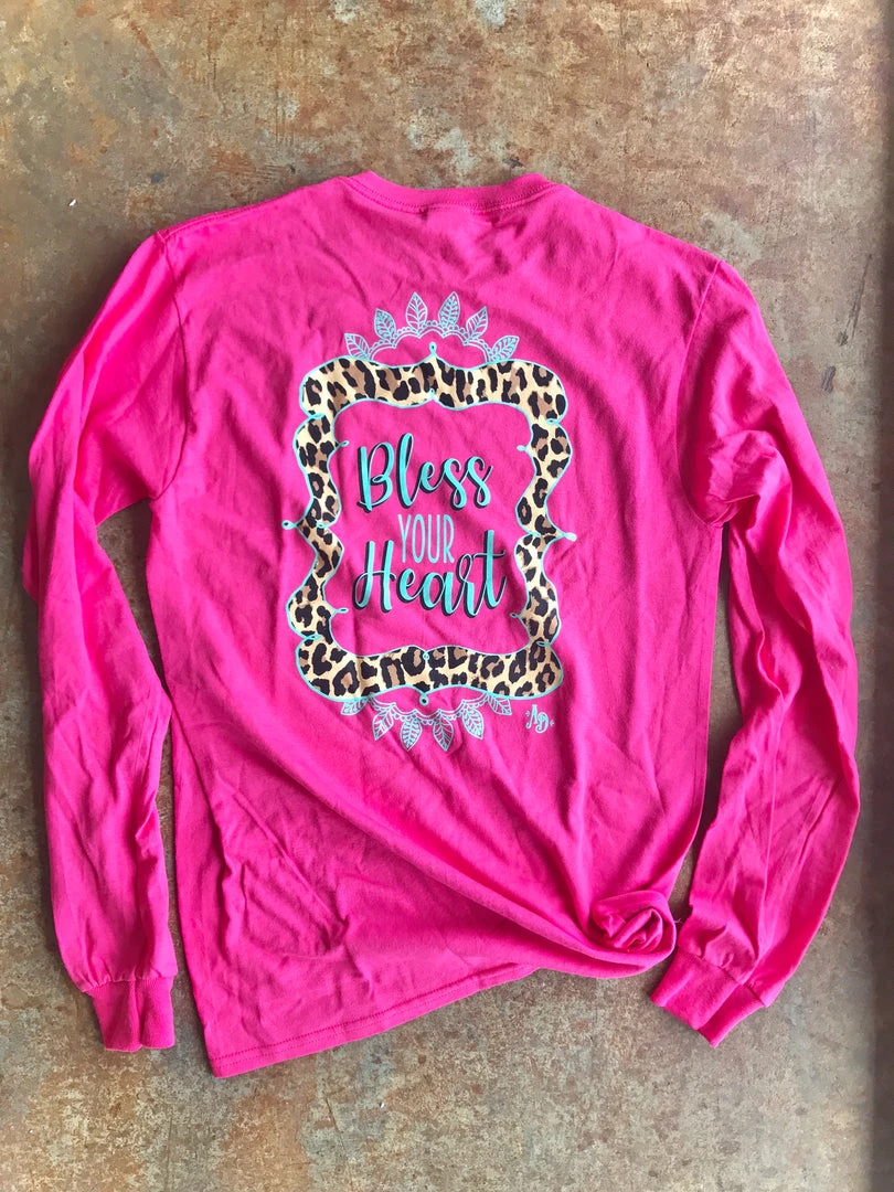 TEN Dollar Boutique Bless Your Heart Long Sleeve- Heliconia SIZE SMALL 3 TEN Dollar Boutique Bless Your Heart Long Sleeve- Heliconia SIZE SMALL