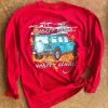 TEN Dollar Boutique Wander Jeep Long Sleeve - Cardinal Smalls Only Long Sleeves S-3X