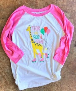 TEN Dollar Boutique Kid's Giraffe Baseball Tee