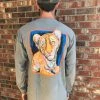 TEN Dollar Boutique Once A Tiger Long Sleeve- Grey Long Sleeves S-3X