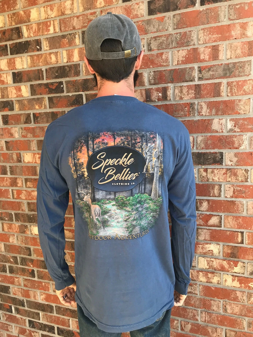 TEN Dollar Boutique Deer Hunting Long Sleeve- Navy 3 TEN Dollar Boutique Deer Hunting Long Sleeve- Navy