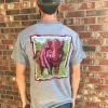 TEN Dollar Boutique Men's Tees S-3X Wild Hog- PLUS- Heather Graphite