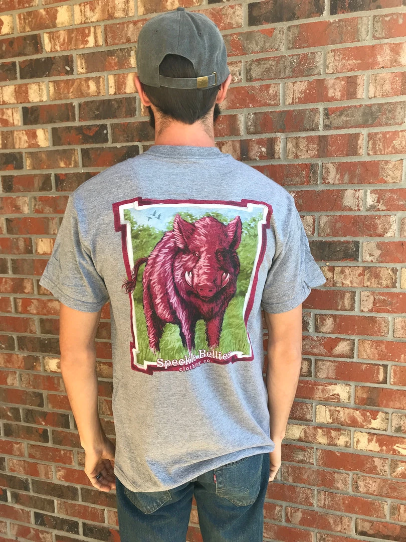 TEN Dollar Boutique Short Sleeves S-3X Wild Hog- Heather Graphite 3 TEN Dollar Boutique Short Sleeves S-3X Wild Hog- Heather Graphite