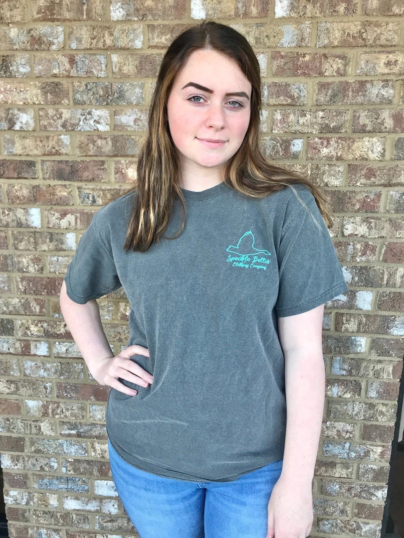 TEN Dollar Boutique Love My Hunter- Charcoal Short Sleeves S-3X 4 TEN Dollar Boutique Love My Hunter- Charcoal Short Sleeves S-3X