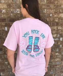 TEN Dollar Boutique Socks & Stocks- Light Pink Short Sleeves S-3X