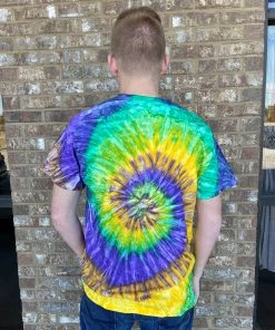 TEN Dollar Boutique Tie Dye Short Sleeve - Mardi Gras