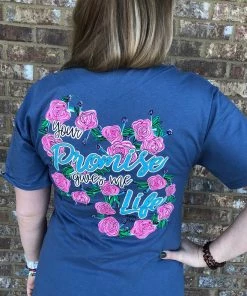 TEN Dollar Boutique Promise Life - Indigo Blue Short Sleeves S-3X
