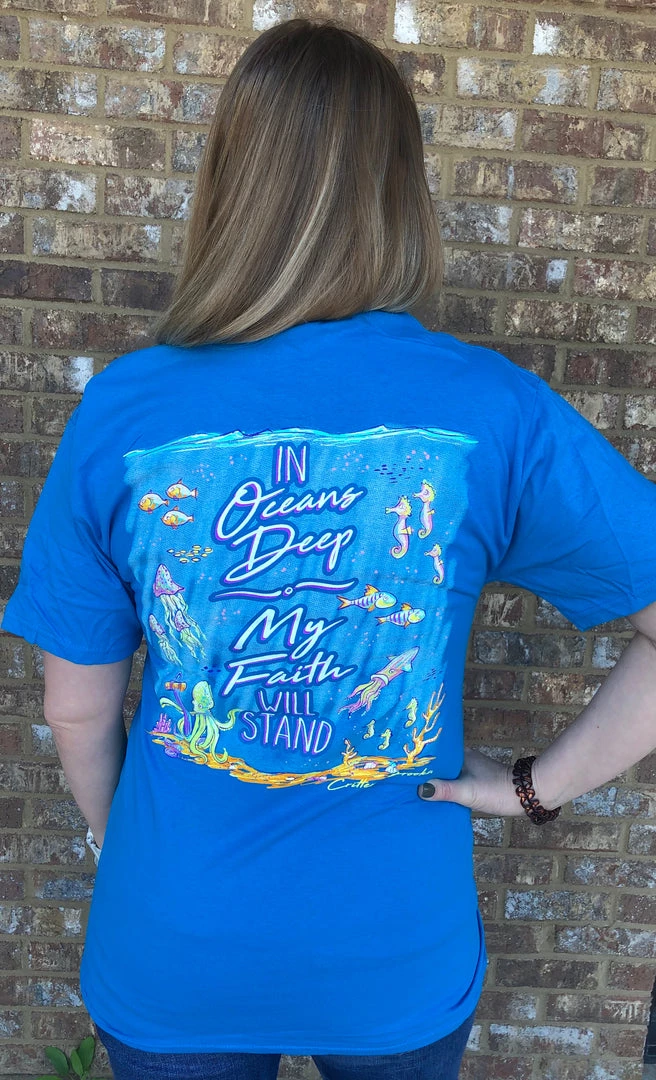 TEN Dollar Boutique In Oceans Deep - Pacific Blue Short Sleeves S-3X 3 TEN Dollar Boutique In Oceans Deep - Pacific Blue Short Sleeves S-3X