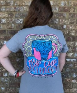 TEN Dollar Boutique $5 SALE!! Cup Overflows- Gray SIZE SMALL