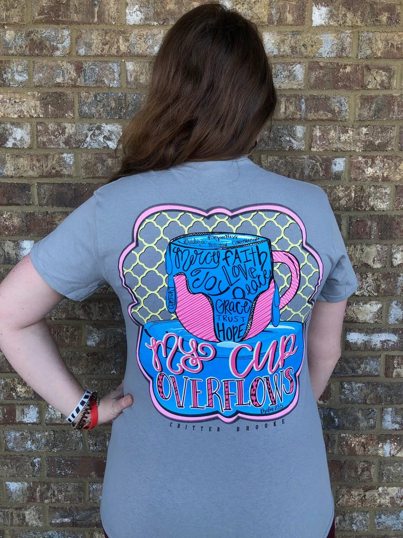 TEN Dollar Boutique $5 SALE!! Cup Overflows- Gray SIZE SMALL 4 TEN Dollar Boutique $5 SALE!! Cup Overflows- Gray SIZE SMALL