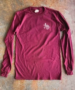 TEN Dollar Boutique Old Dirt Road- Long Sleeve Maroon Long Sleeves S-3X 9 TEN Dollar Boutique Old Dirt Road- Long Sleeve Maroon Long Sleeves S-3X