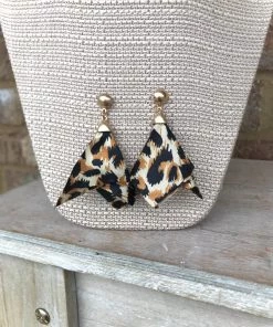 TEN Dollar Boutique 19) Cheetah Scarf Earring