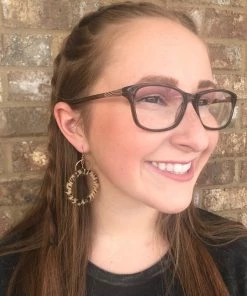 TEN Dollar Boutique 16) Fuzzy Cheetah Loop Earring Accessories