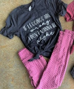 TEN Dollar Boutique If Leggings Are Wrong- Black Short Sleeves S-3X