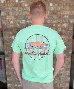 TEN Dollar Boutique Short Sleeves S-3X Rambler Crab- Mint
